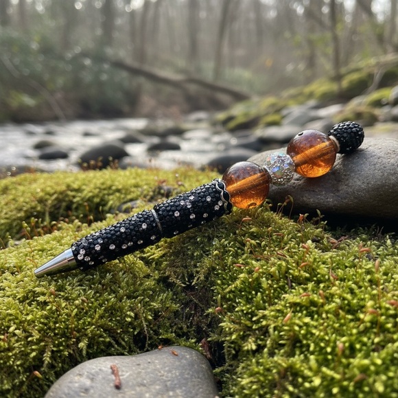 MADE BY ME 🖊️ Handmade Glass and/or Cloisonne' beaded PENS - Picture 7 of 12